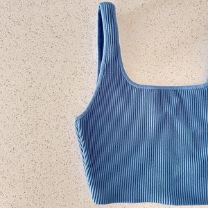 Babaton sculpt knit cropped tank (size small)